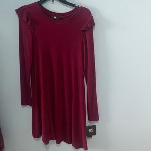 iZ Byer Women’s Plum Dress- Medium